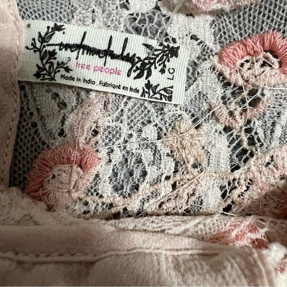 Free People Pink Midnight Magic Maxi Slip Size Large - Picture 11 of 13